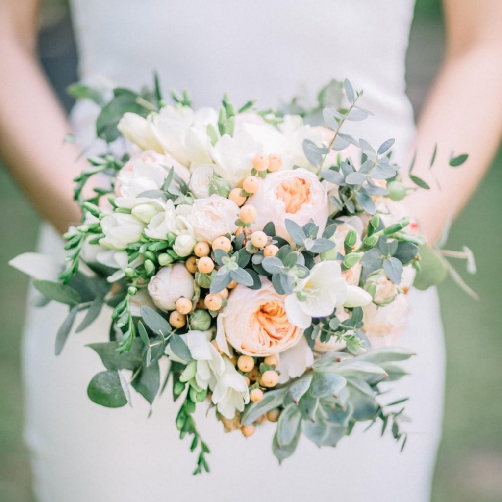 delicate wedding bouquet