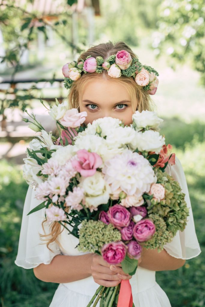 bridal flower wreath