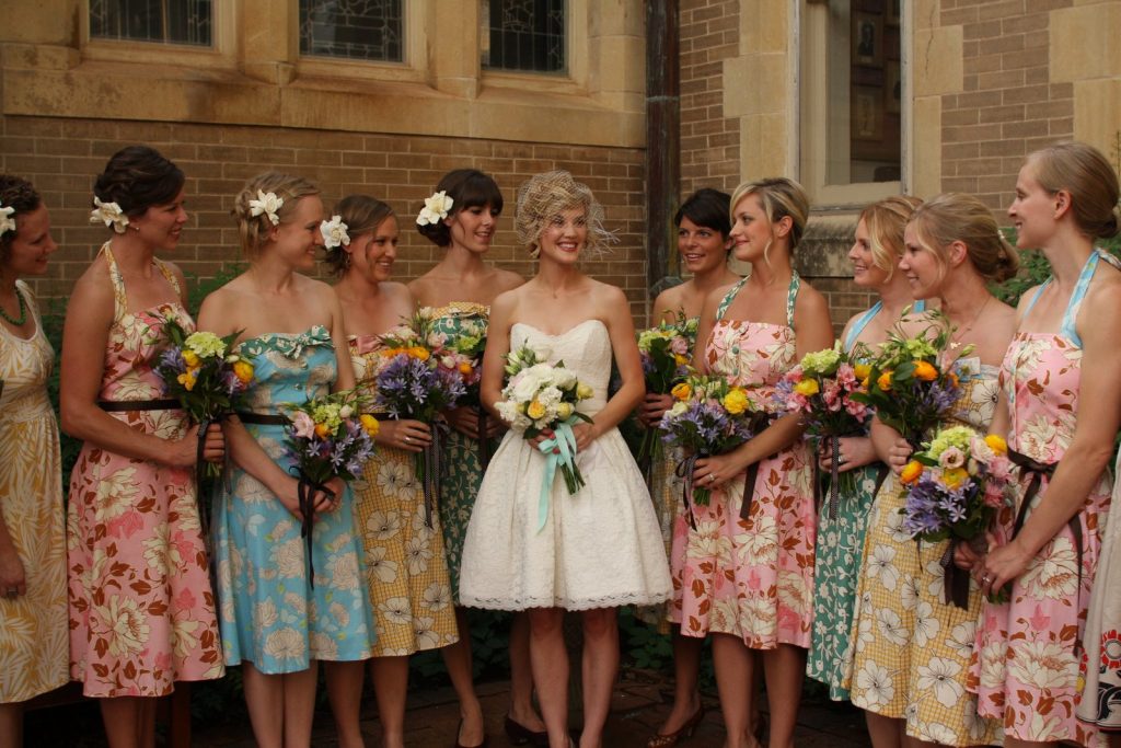 bridsemaid dresses with floral print